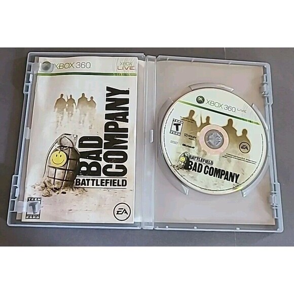 Xbox 360 Battlefield: Bad Company (Microsoft 2008) COMPLETE CIB Tested - Picture 3 of 4
